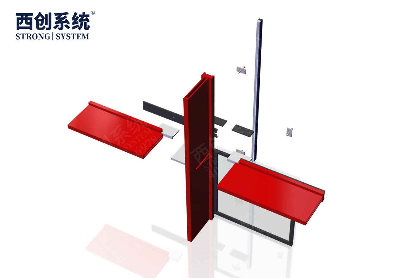 美國·加利福尼亞州項目凸型精制鋼極窄邊框玻璃幕墻系統(tǒng)——西創(chuàng)系統(tǒng)(圖16)